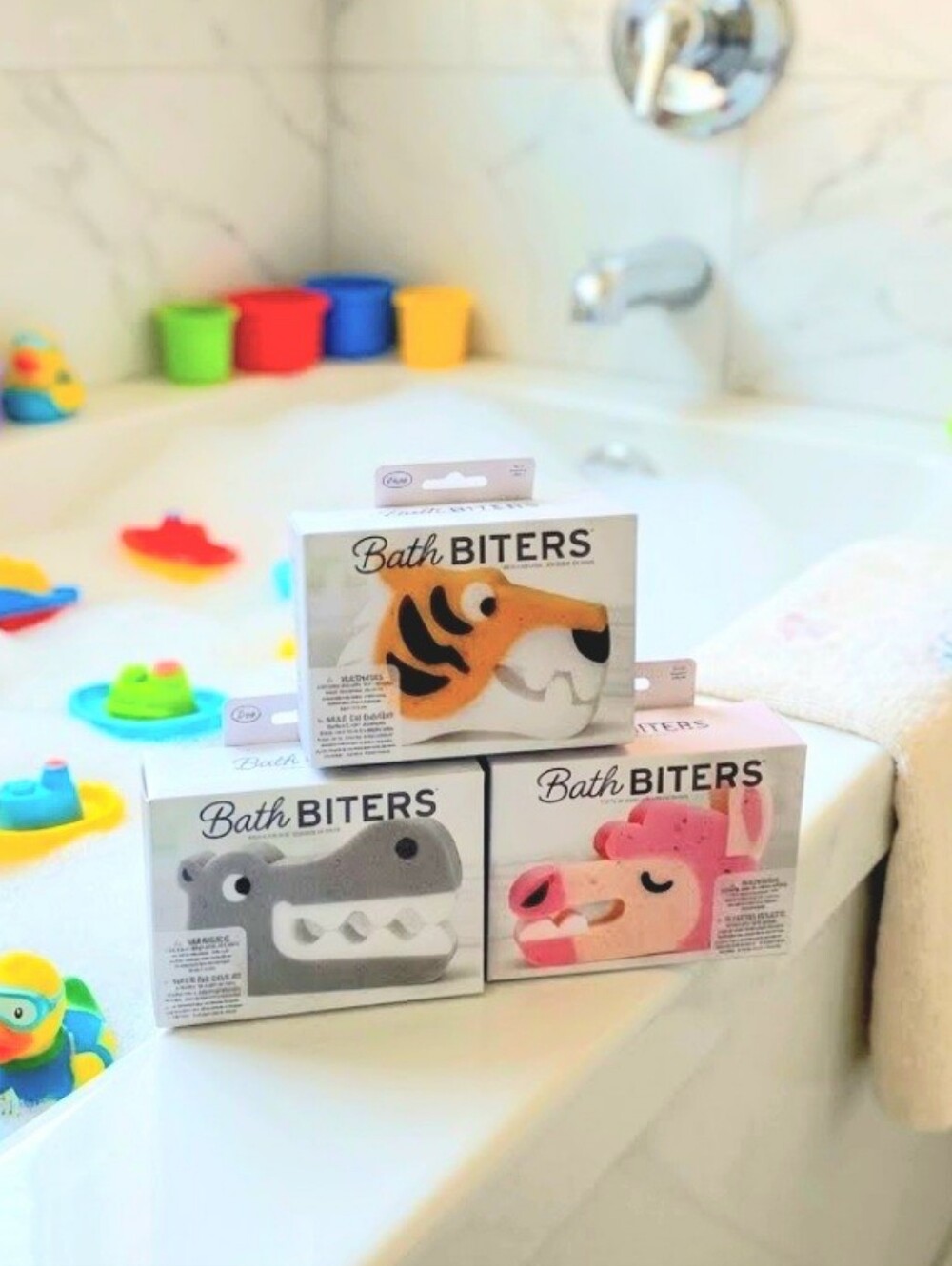 3 Bath Biters Bath Sponges For Kids